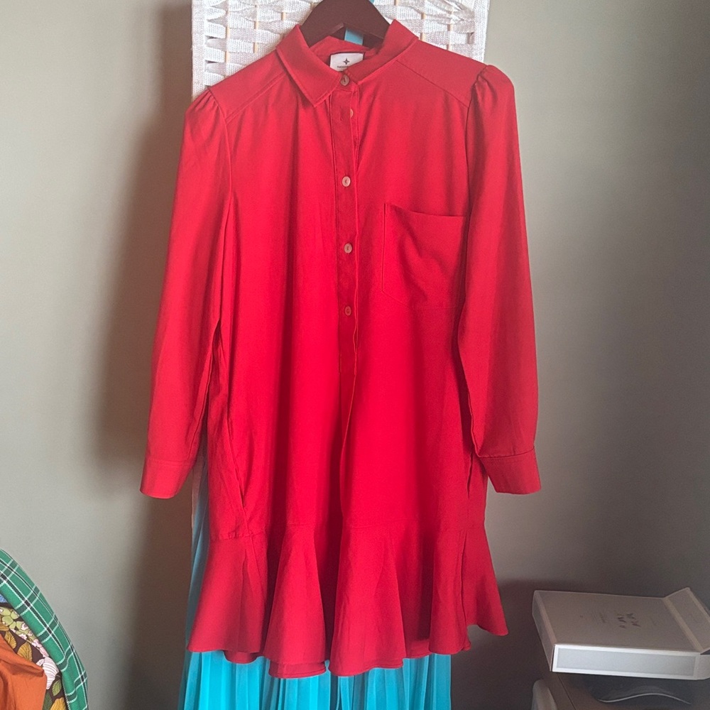 Tuckernuck Vibrant Red Dress - Picture 2 of 3